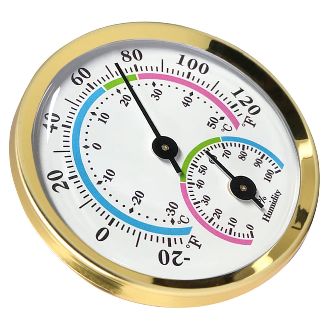 BESPORTBLE 4pcs Thermometer Wall-Mounted Hygrometer Weather Gauge Easy to Read No Battery Required