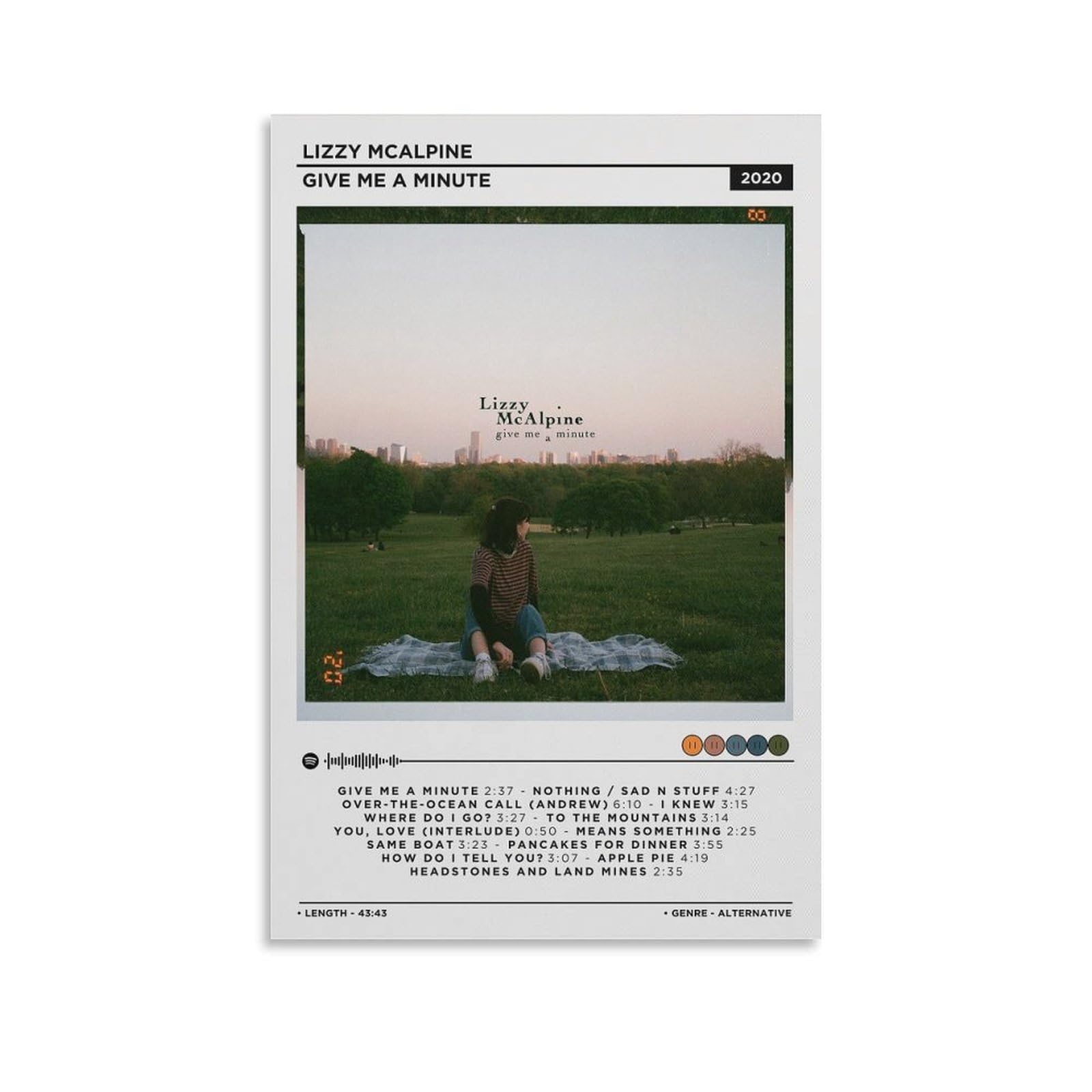 JKDDOLXSLizzy McAlpine Give Me A Minute 1 Canvas Poster Bedroom Decoration Landscape Office Valentine's Birthday Gift Unframe-style12x18inch(30x45cm)