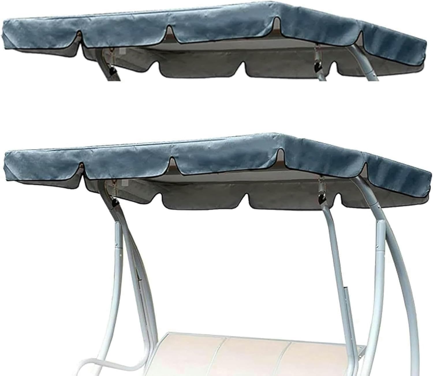 Wzglod Swing Canopy Replacement Waterproof Top Cover, Waterproof/UV Resistant Swing Canopy Cover for Outdoor Garden Patio Porch Yard-Garden