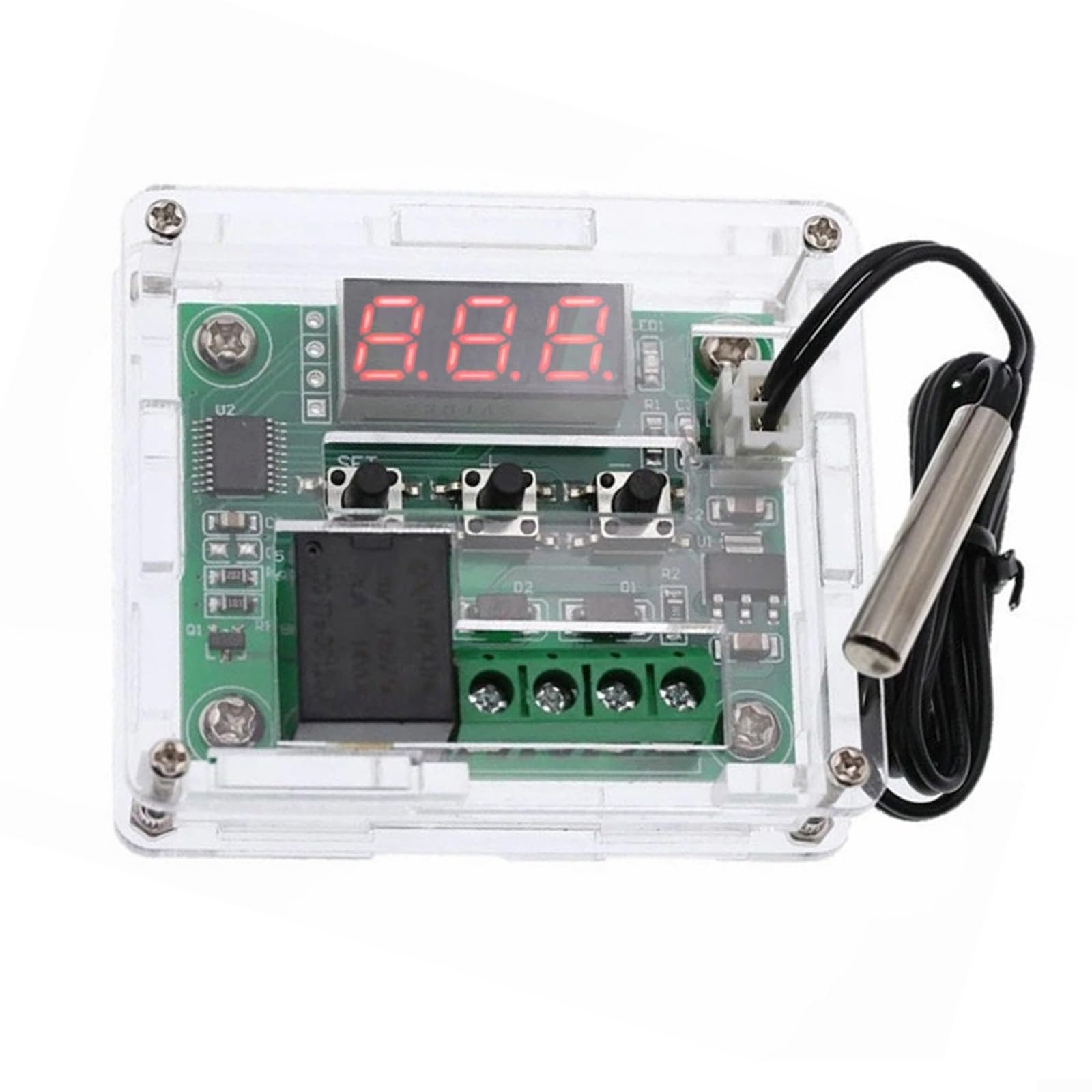 Termostato Digital 12V Control para preciso 0.1℃ Termostato Digital(RED)