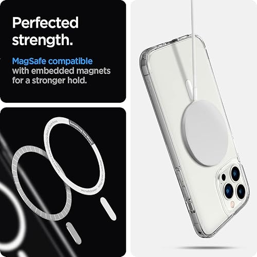Miniatura 5 de Spigen Ultra Hybrid Mag - tecnología anti-amarillamiento compatible con MagSafe diseñado para iPhone 13 Pro Max Case (2021), blanco