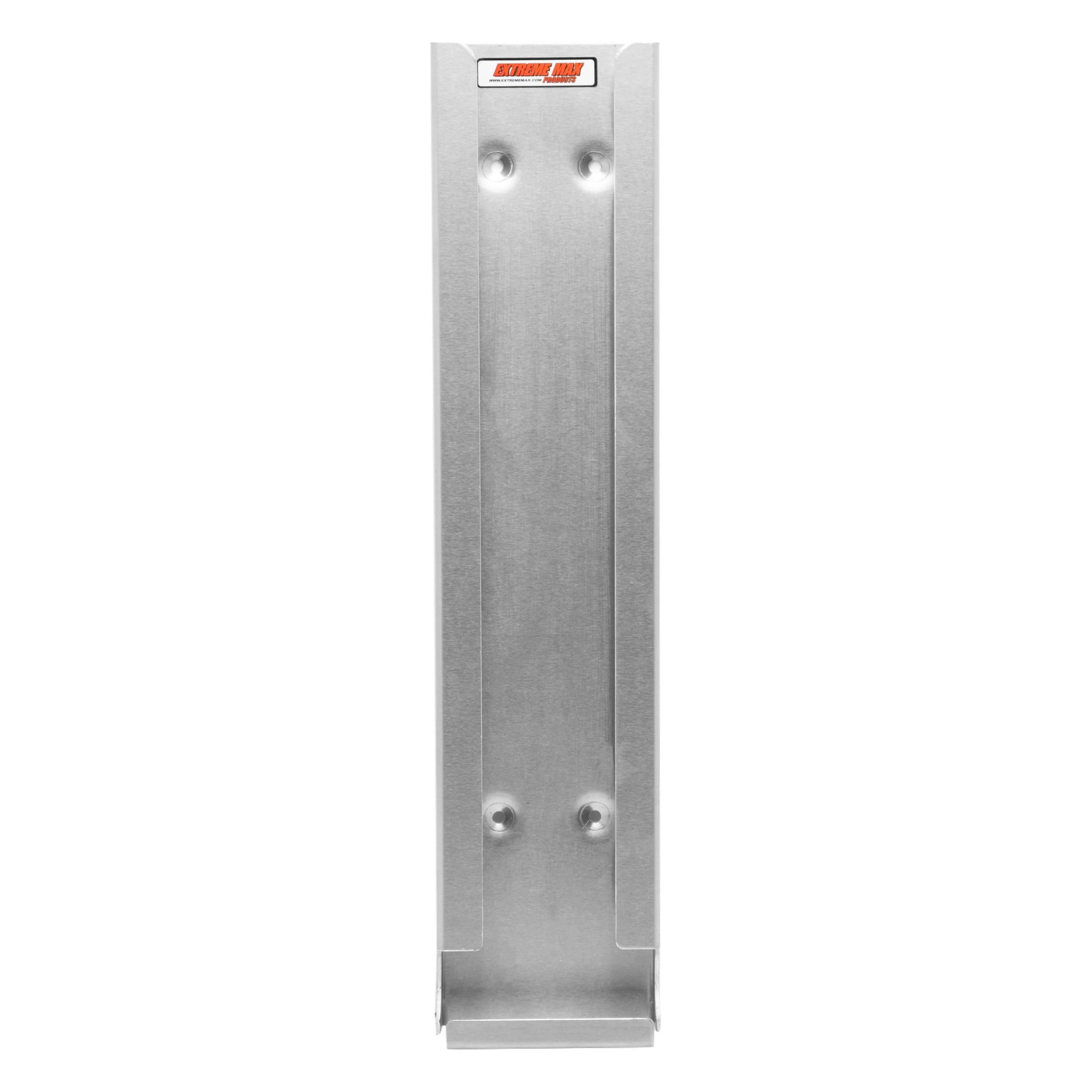 Extreme Max 5001.6245 Wall-Mount Aluminum Spark Plug Dispenser/Holder for Enclosed Race Trailer, Shop, Garage, Storage - Holds 16 Spark Plug Boxes, Silver