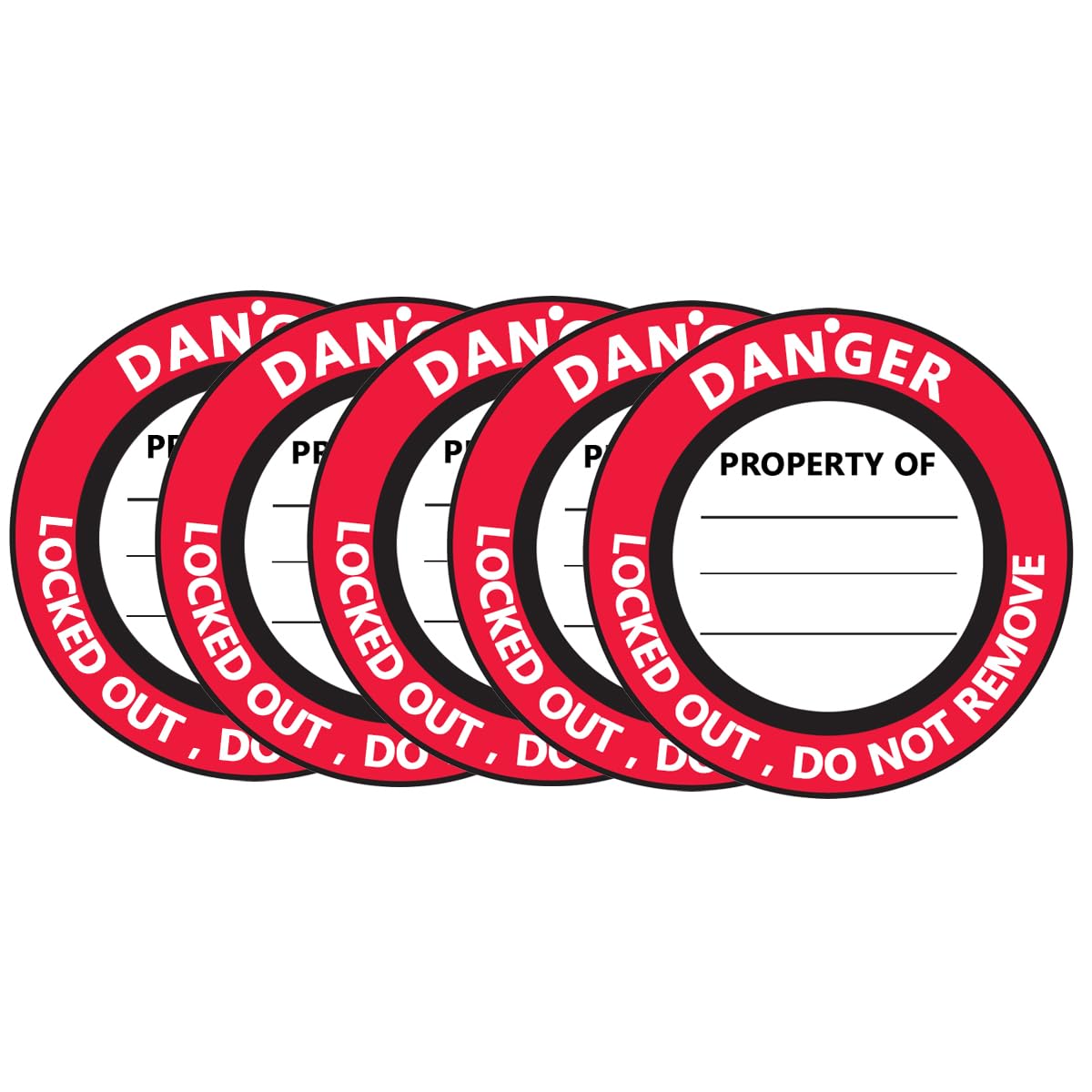 Lockout Tagout Locks Tags,Danger Locked Out Do Not Remove Labels,50 Pcs Per Pack, 3 Inch