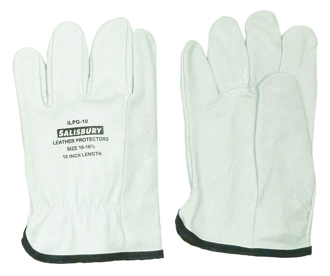 Salisbury Electrical Glove Protector, Cream, Import Goatskin, 10" Length - ILPG10/11