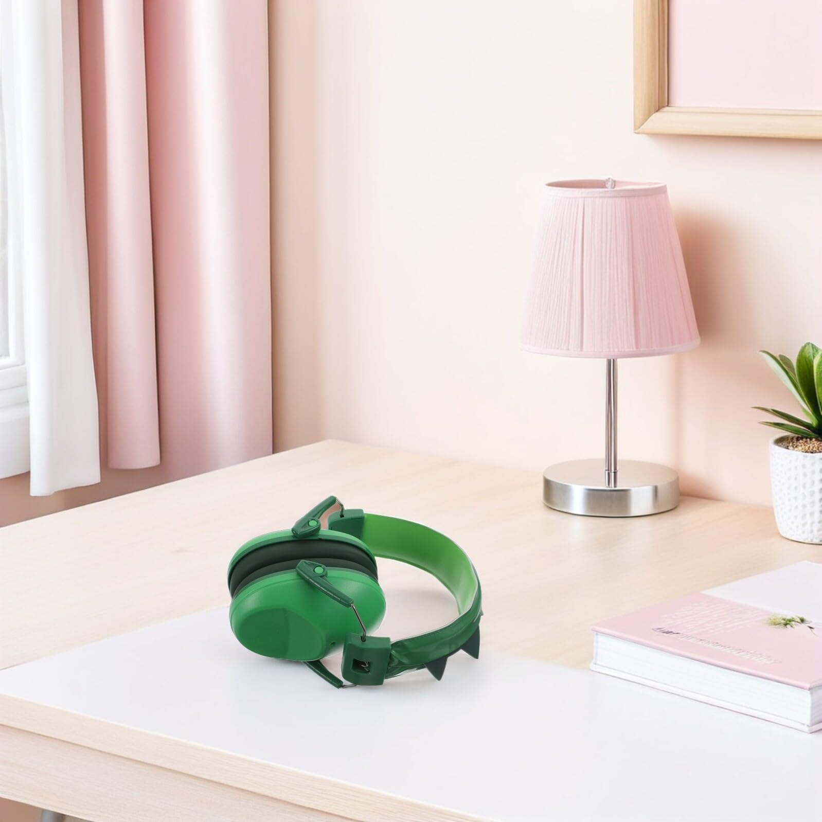 Mikinona cuffie per la cancellazione del rumore cuffie antirumore Muff auricolari per neonati Bambuini pvc Green