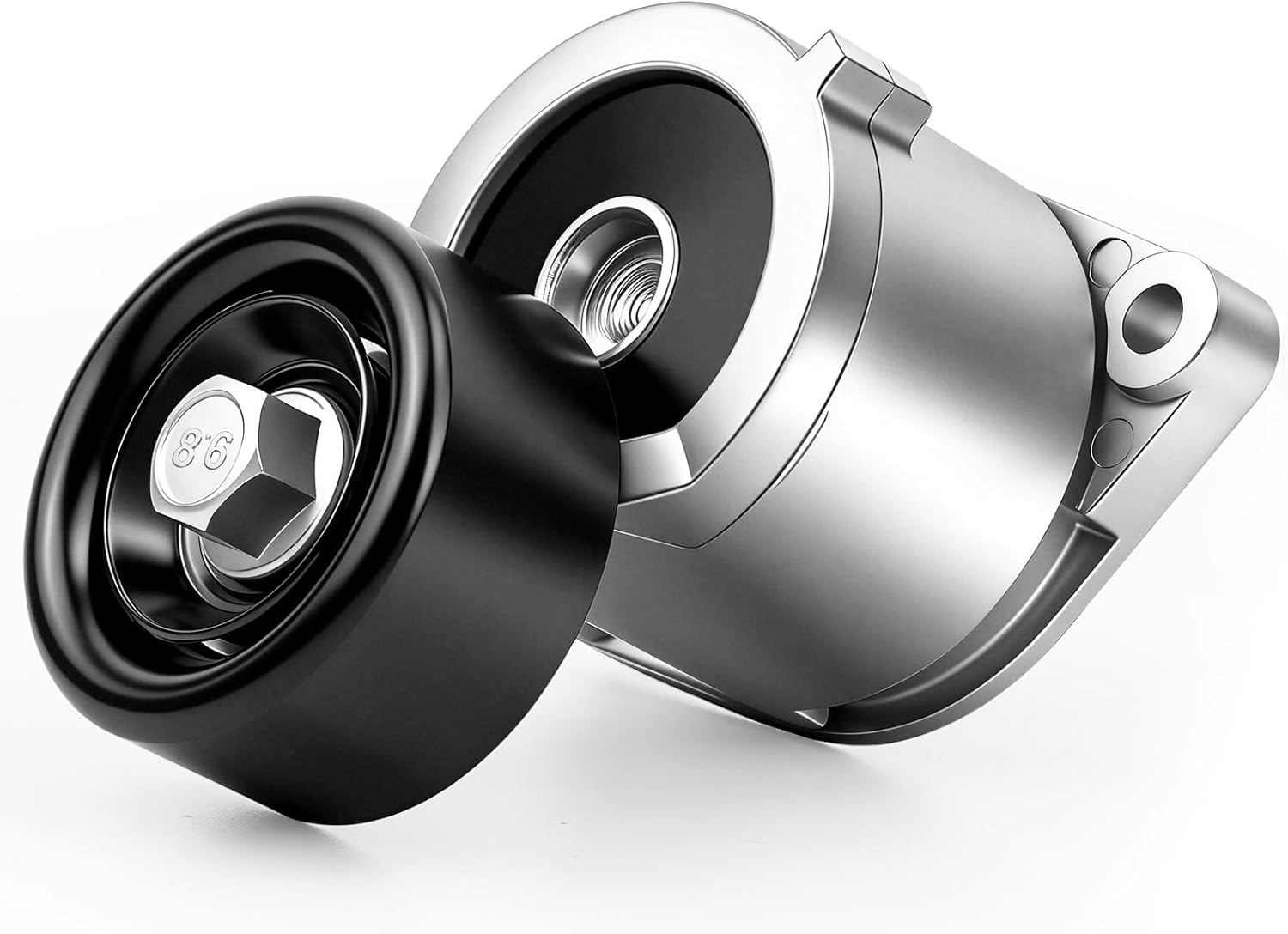 Drive Belt Tensioner Assembly Compatible with Kia Optima Sorento Sportage丨Hyundai Santa Fe Sport Sonata Tucson Idler Pulley Replacement for 252812GGB3, 25281 2GGB3, 252812GGB1, 25281 2GGB1