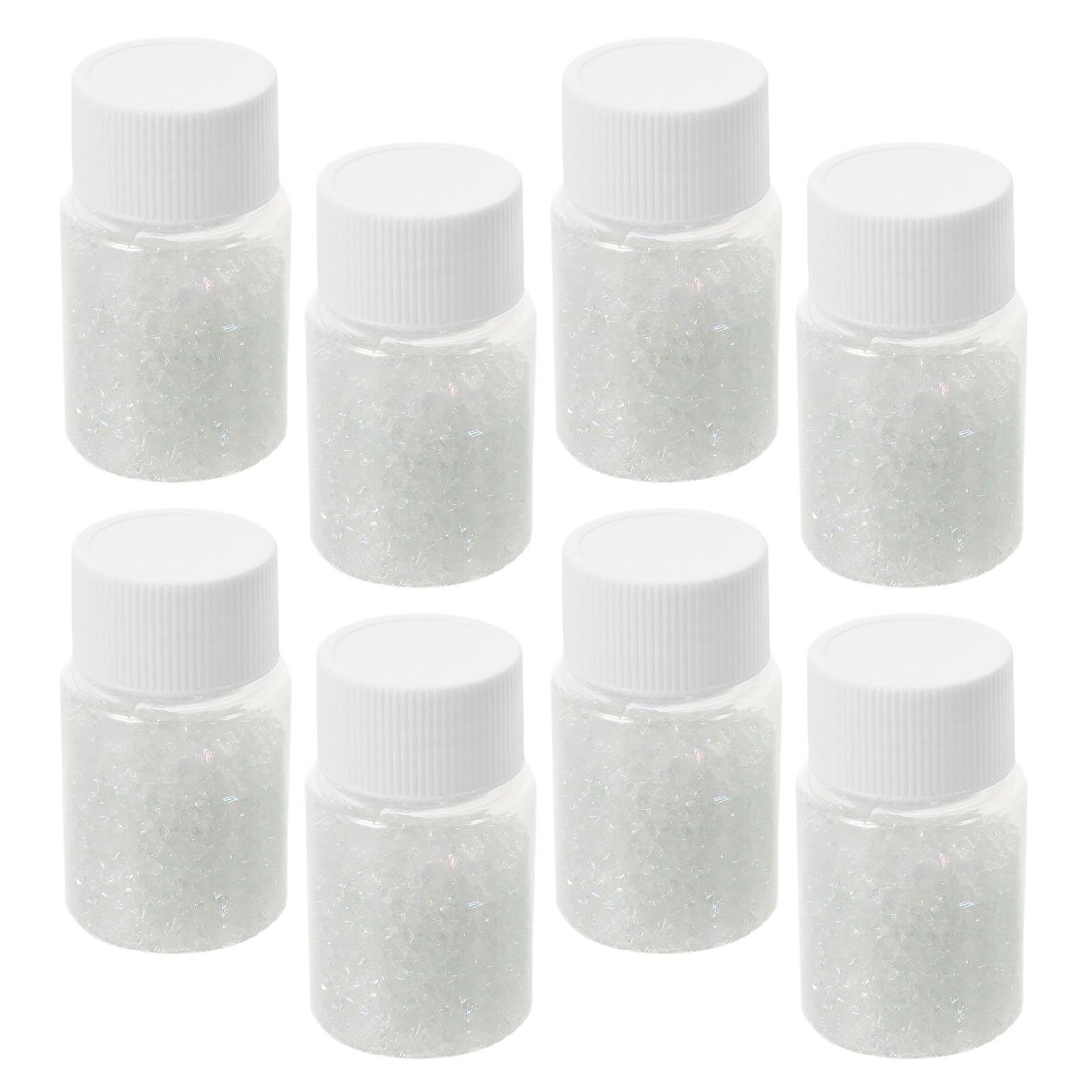 Vidrio triturado irregular de 30g Mipcase blanco para arte de resina