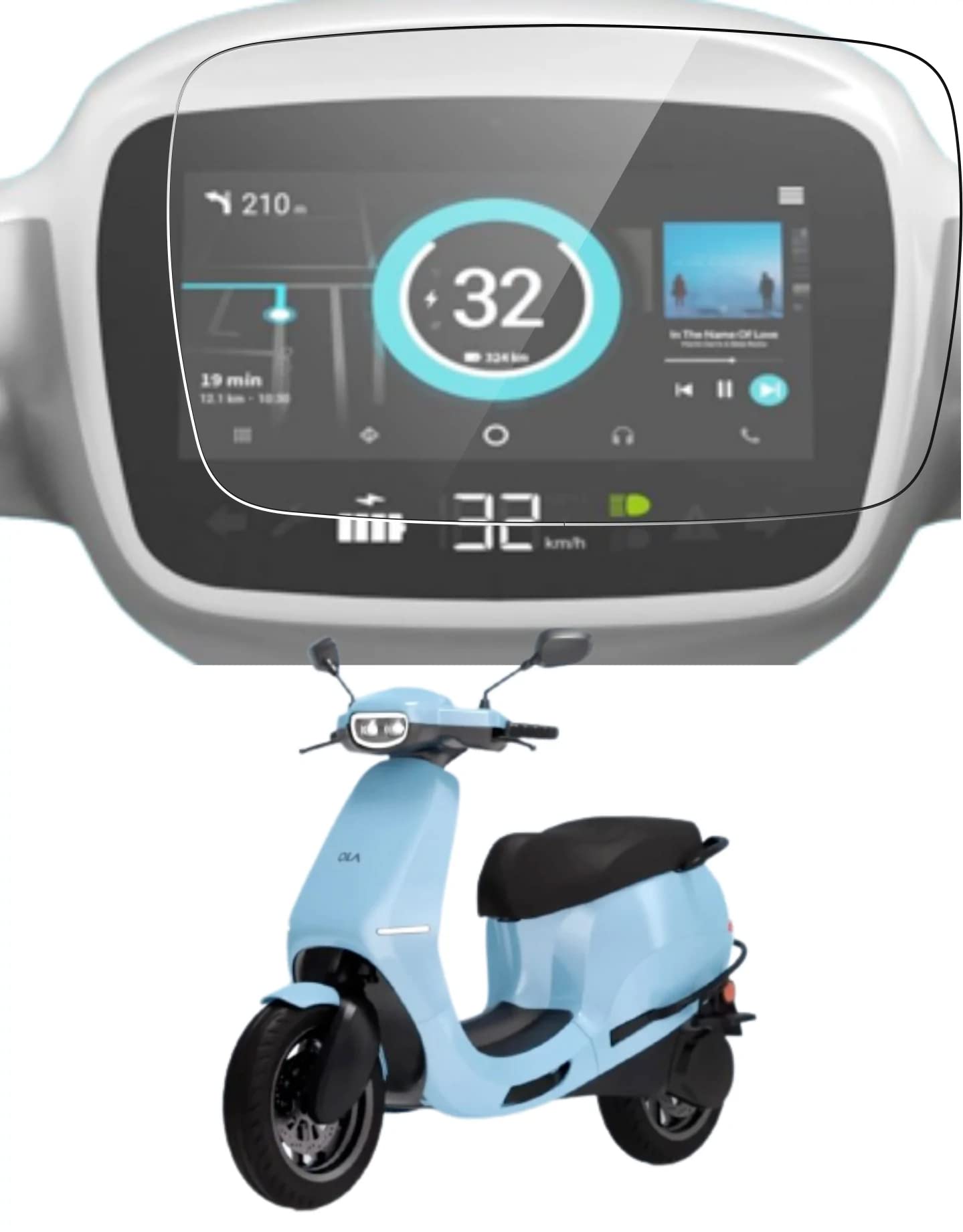 Vagary Meter Display Screen Protector for Ola Electric S1/S1Pro EV-image-5