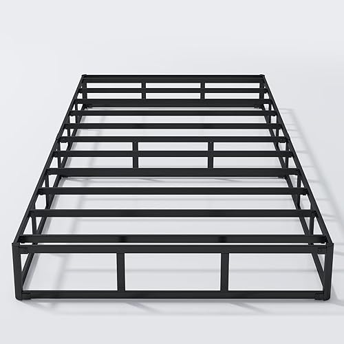 Vista 15 de ALDRICH Base de cama California King de 7 pulgadas, base de colchón con marco de metal resistente de 3000 libras con funda, fácil montaje