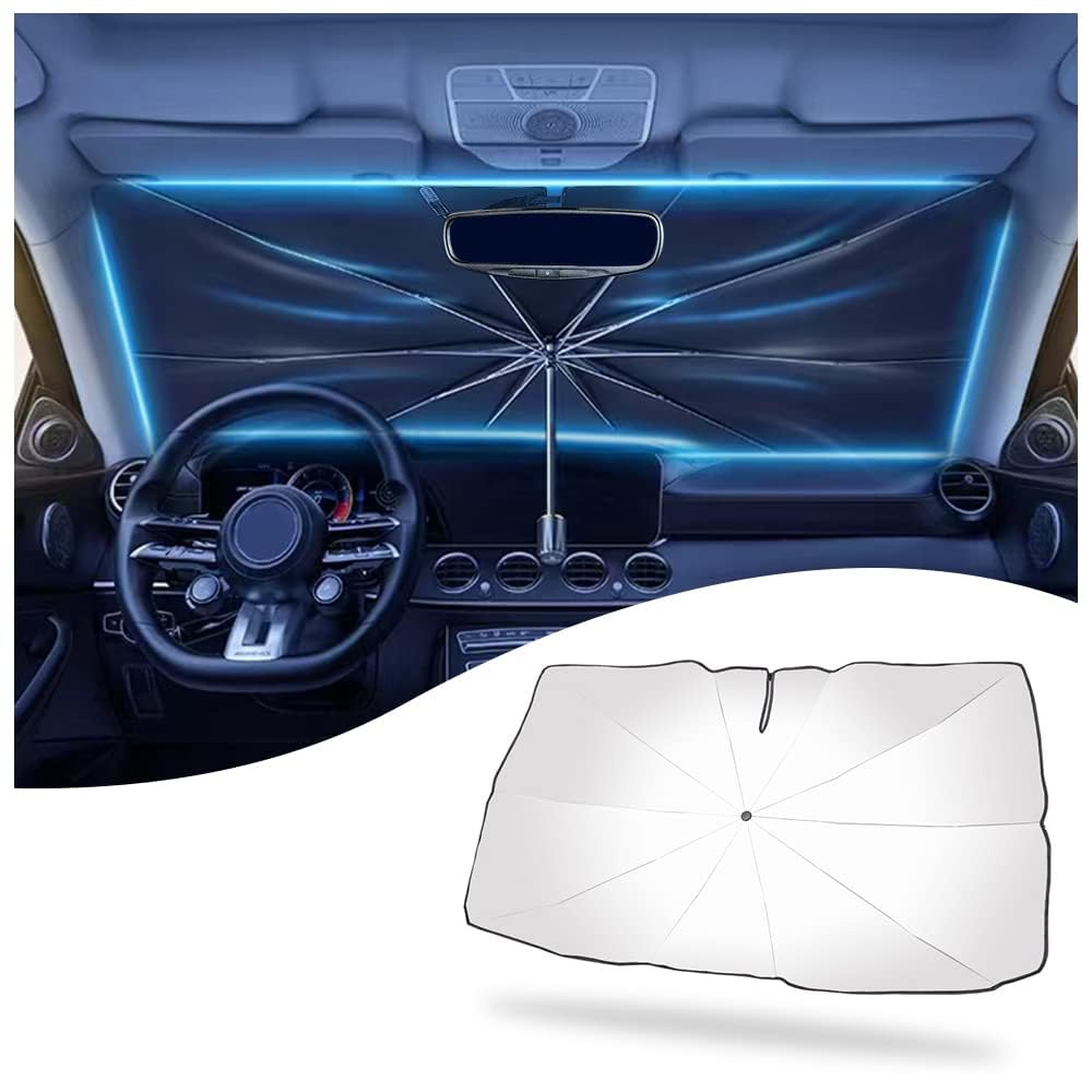 Lobe Wonder (Large Size) Car Sun Shade for Windshield Foldable Car Sun Umbrella for UV Sun and Heat Protection