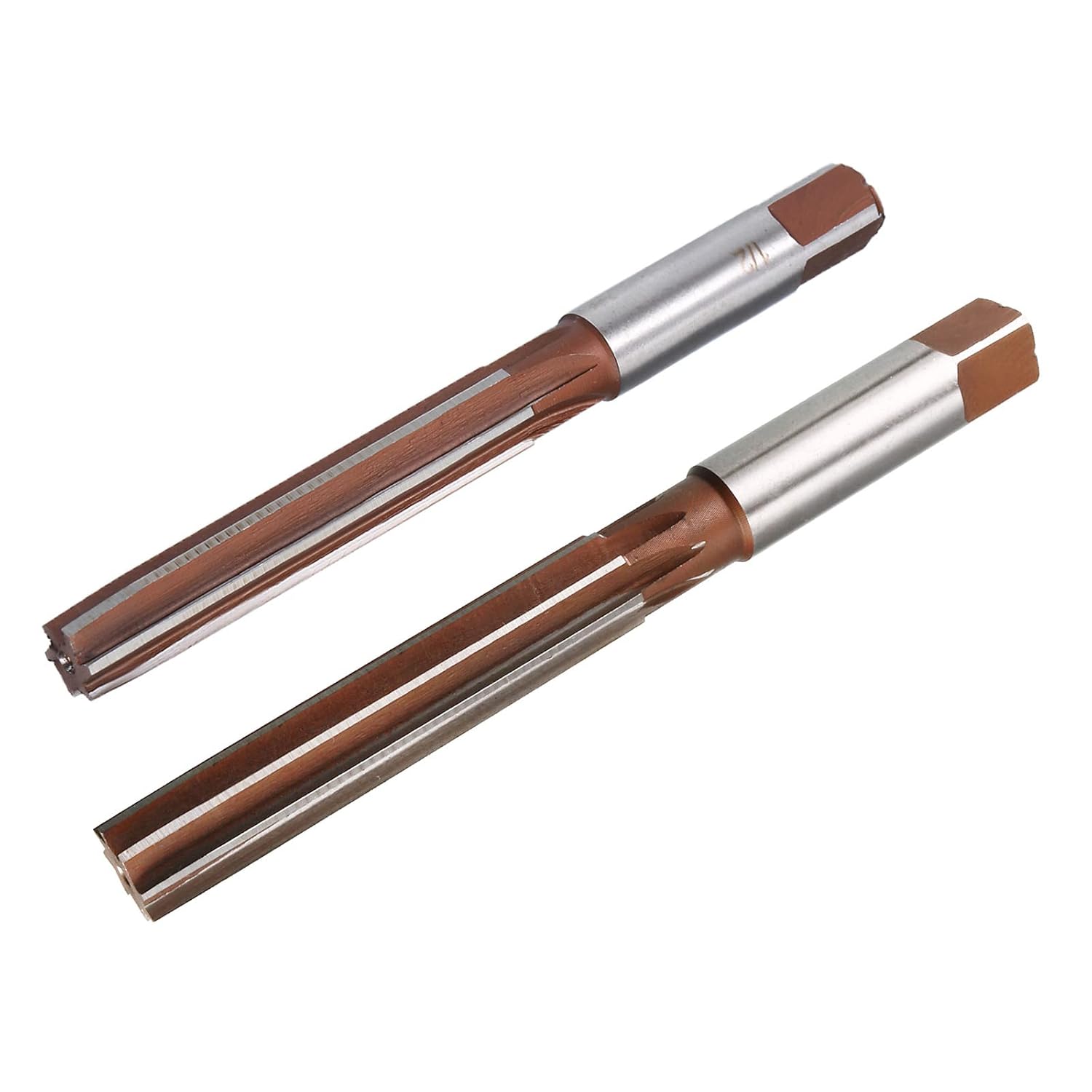 uxcell 1/2" and 5/8" Hand Reamer Set High Speed Steel H7 Hand Milling