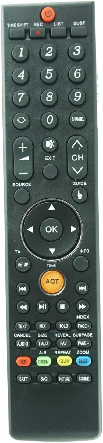 Hotsmtbang Replacement Remote for Avtex AQT L165DRS W164DRS L186DR DVD | Compatible L187DR L187DRS Full HD LED HDTV TV DVD