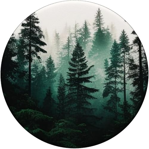 Miniatura 3 de Bosque de pino, bosque, naturaleza, verde, para exteriores, explora PopSockets intercambiables PopGrip
