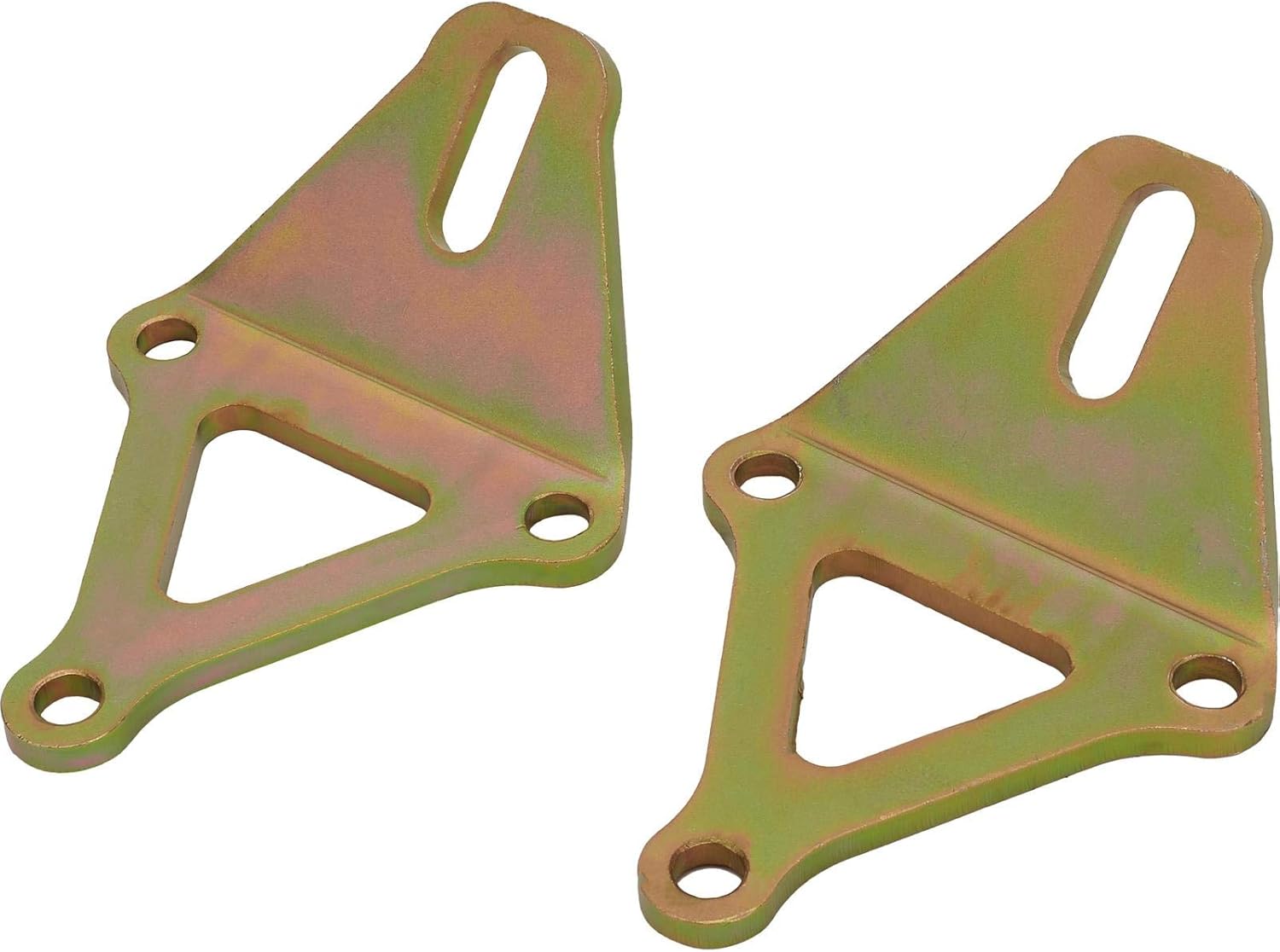 Speedway Motors Universal Bolt-On Motor Mounts for SBC, BBC, and V6 Engines Includes Zinc Plated Steel Mount Brackets and Bolt Kit, Fits SBC, BBC and 4.3L V6 Swap