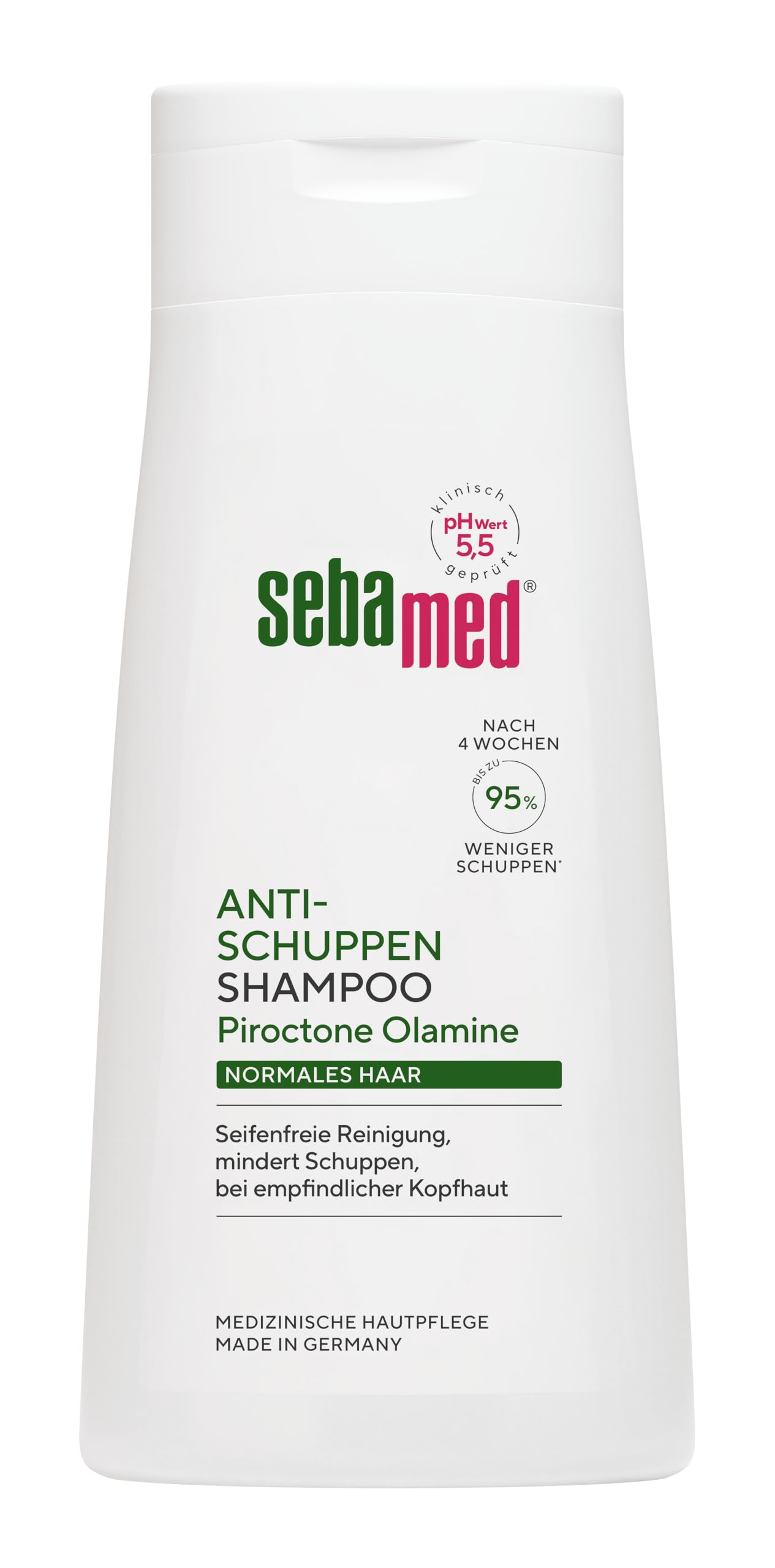 Sebamed Anti-Schuppen Shampoo 400 ml, bis zu 95% weniger Schuppen nach nur 4 Wochen, für normales Haar, zur täglichen Haarwäsche geeignet, Schuppen Shampoo für Männer und Frauen