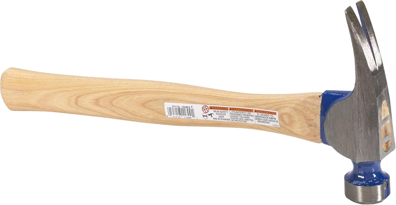 VAUGHAN CF4 California Framer Hammer, 16 oz Milled, Nail Starter, Made In The USA, VN11800