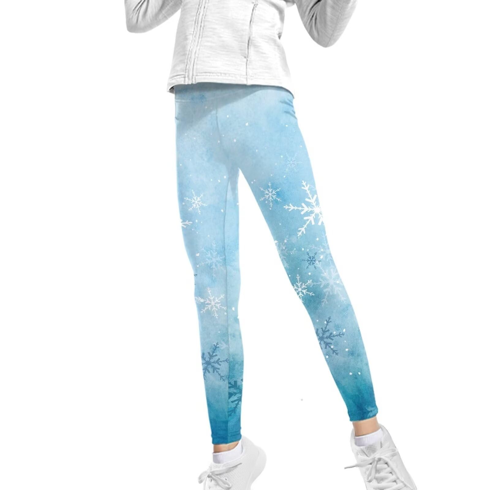 Wanyint Novità Ragazze Yoga Leggings Pantaloni Lunghi Pantaloni Atletici Vita Alta Controllo Pancia