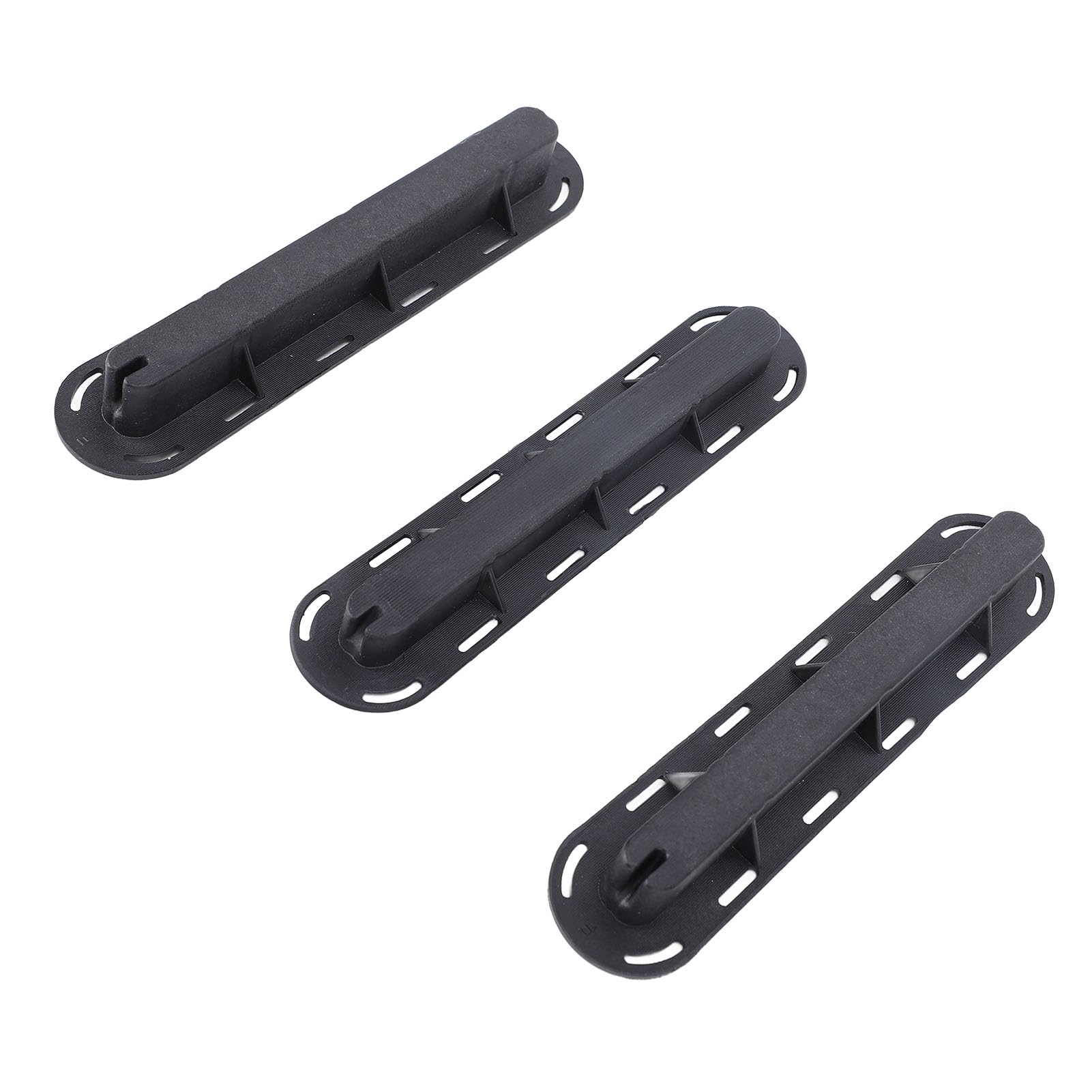 ZJchao Surf Fin Box Set PVC Surfboard Fins Plugs Screws Key Paddle Board Fin Replacement (Black)