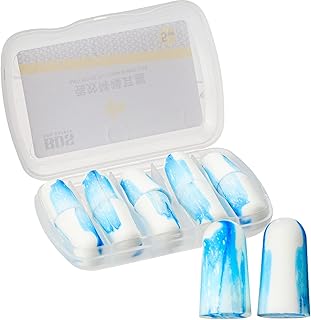 Ear Plugs 5 Pair Earplugs for Sleeping Noise Canceling Ear Plugs Reusable Soft Ear Plug Waterproof Ear Plugs for Sleeping Work Travel Studying Concert
