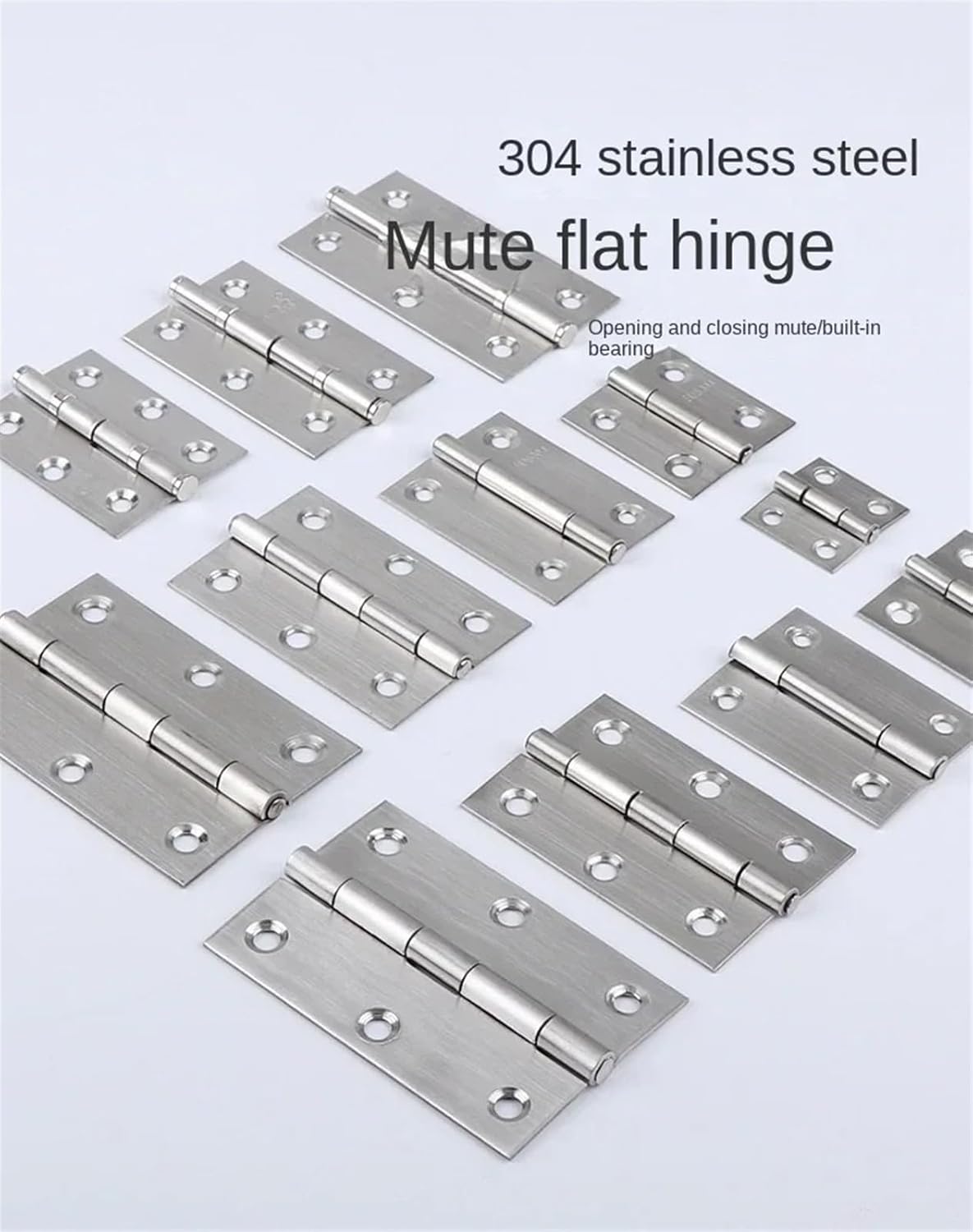 Frame Concealed Cabinet Door Hinge Stainless Steel Door Window Hardware Hinge Polished Bearing Mute Furniture(1pcs 3 inch 1)