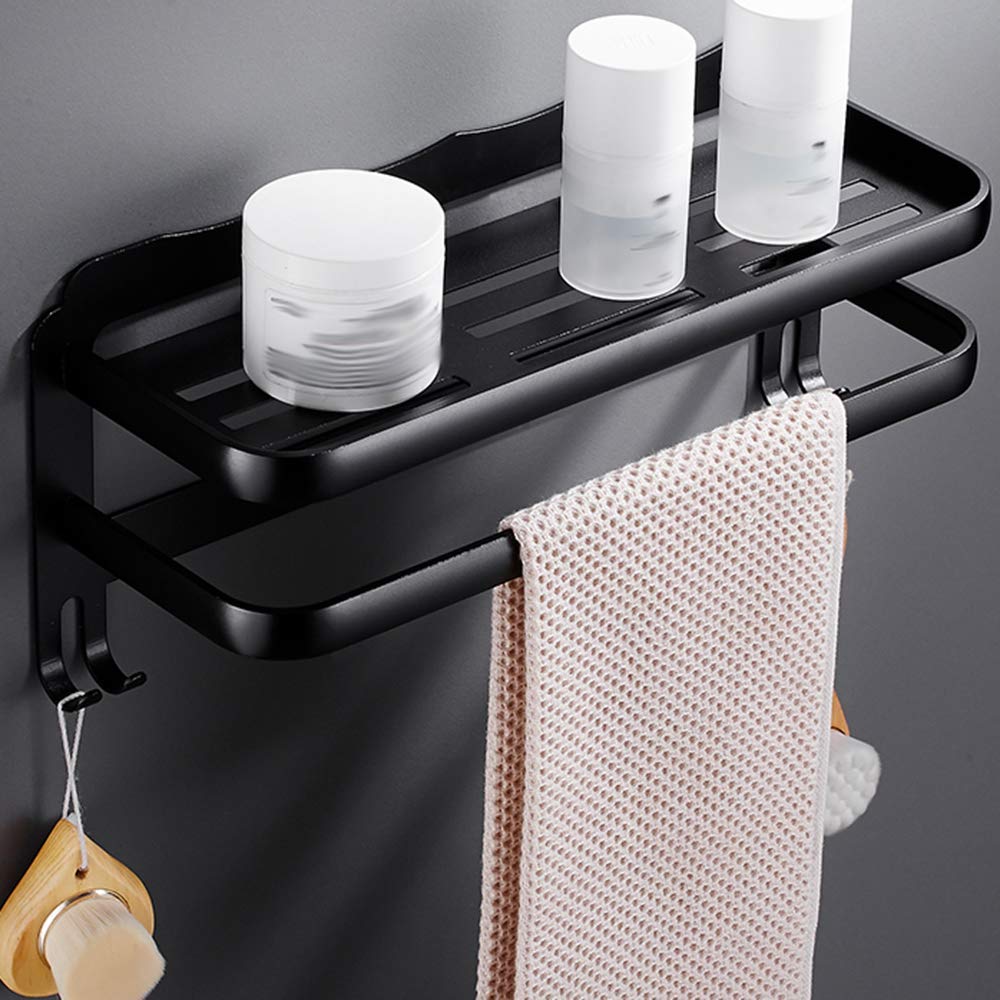 Toallero para baño o cocina de pared de 40 cm en aluminio sólido