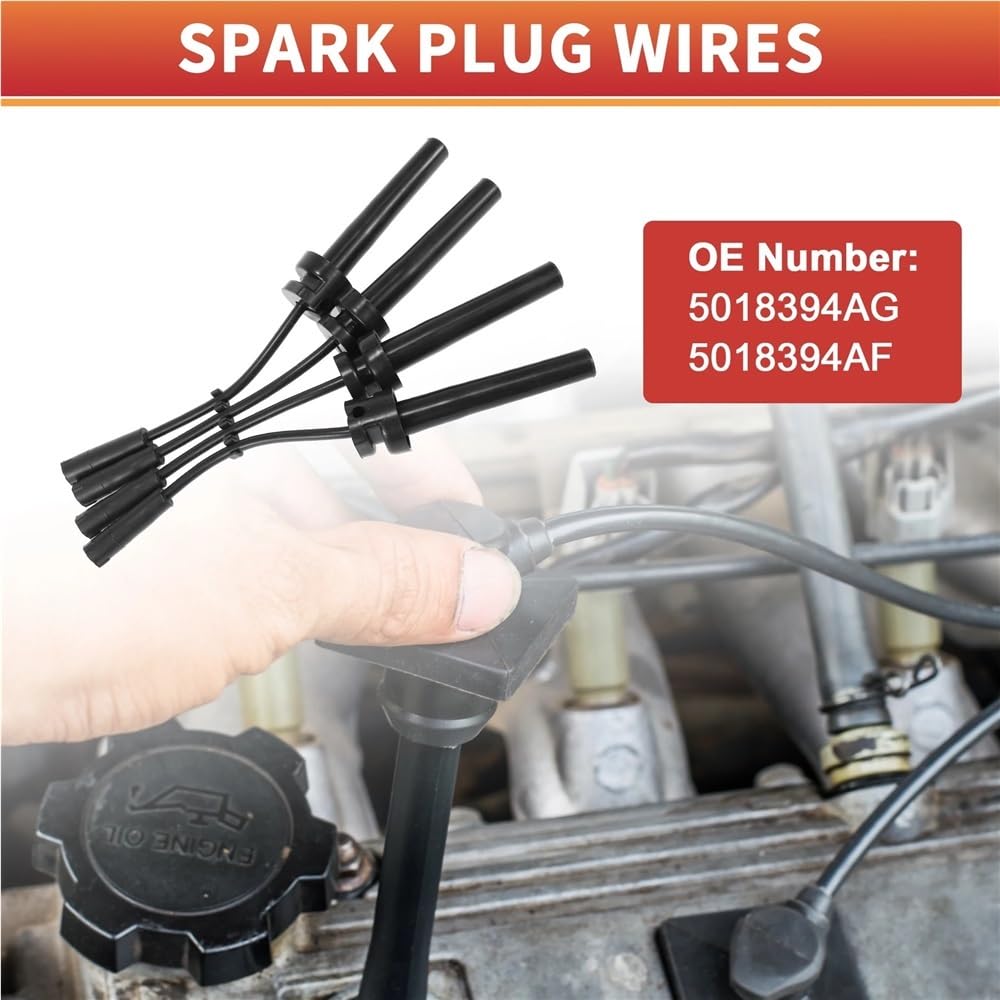 cables bujías coche Para Dodge Para Caravan 4 Cyl 2.4L 2001-2007