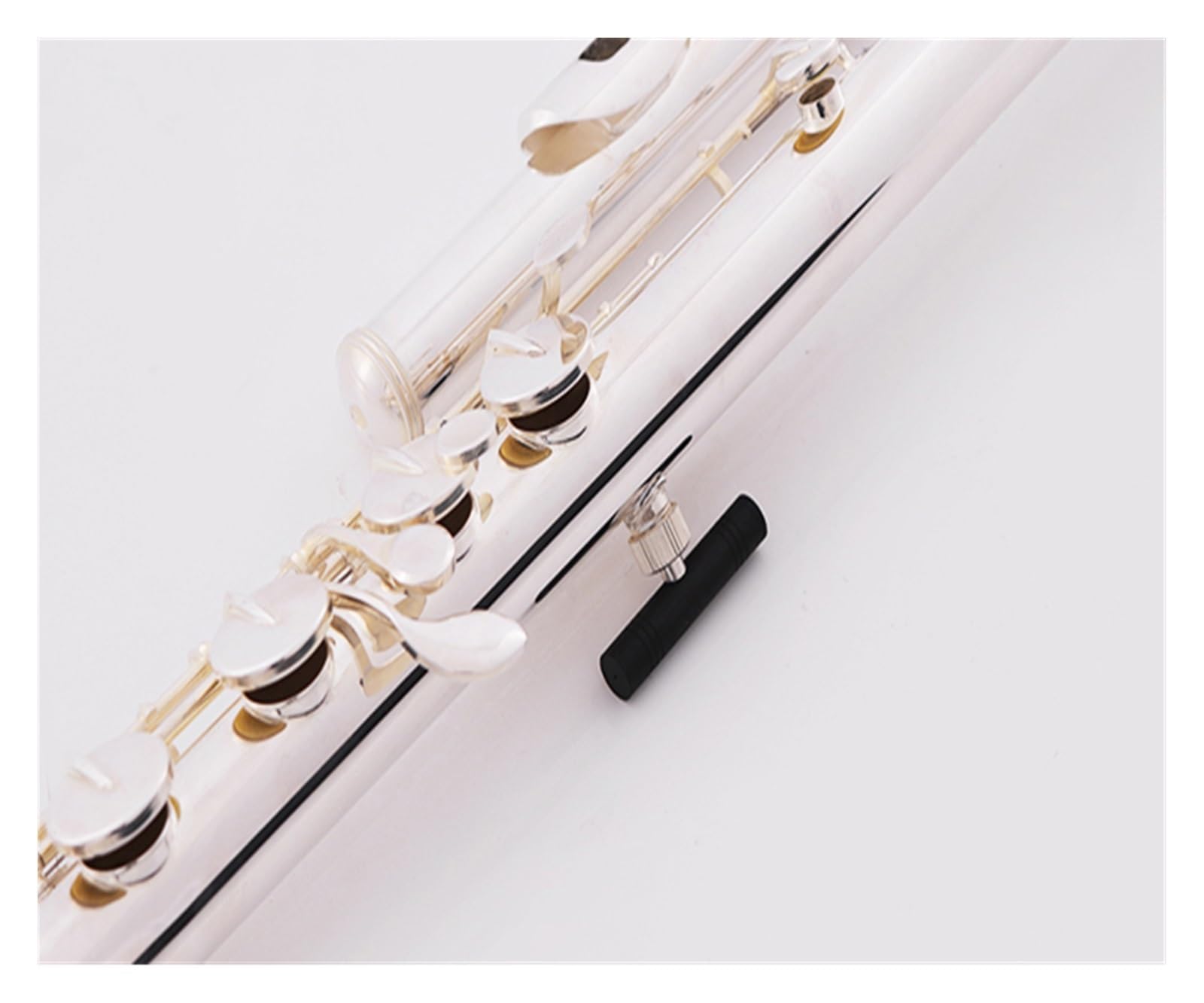 Flauto Do Foro Chiuso Strumento basso per flauto basso con corpo in rame bianco placcato argento chiave C