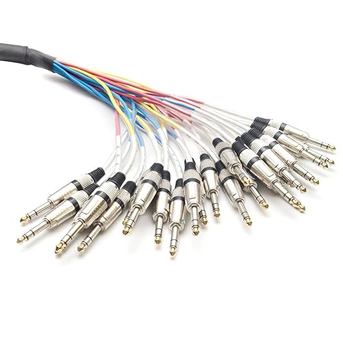 Miniatura 2 de Seismic Audio - SASRT-24x5 - Cable de serpiente TRS de 24 canales de 14" - 5 pies de largo - Extremos de servicio - Serpiente de efectos de audio