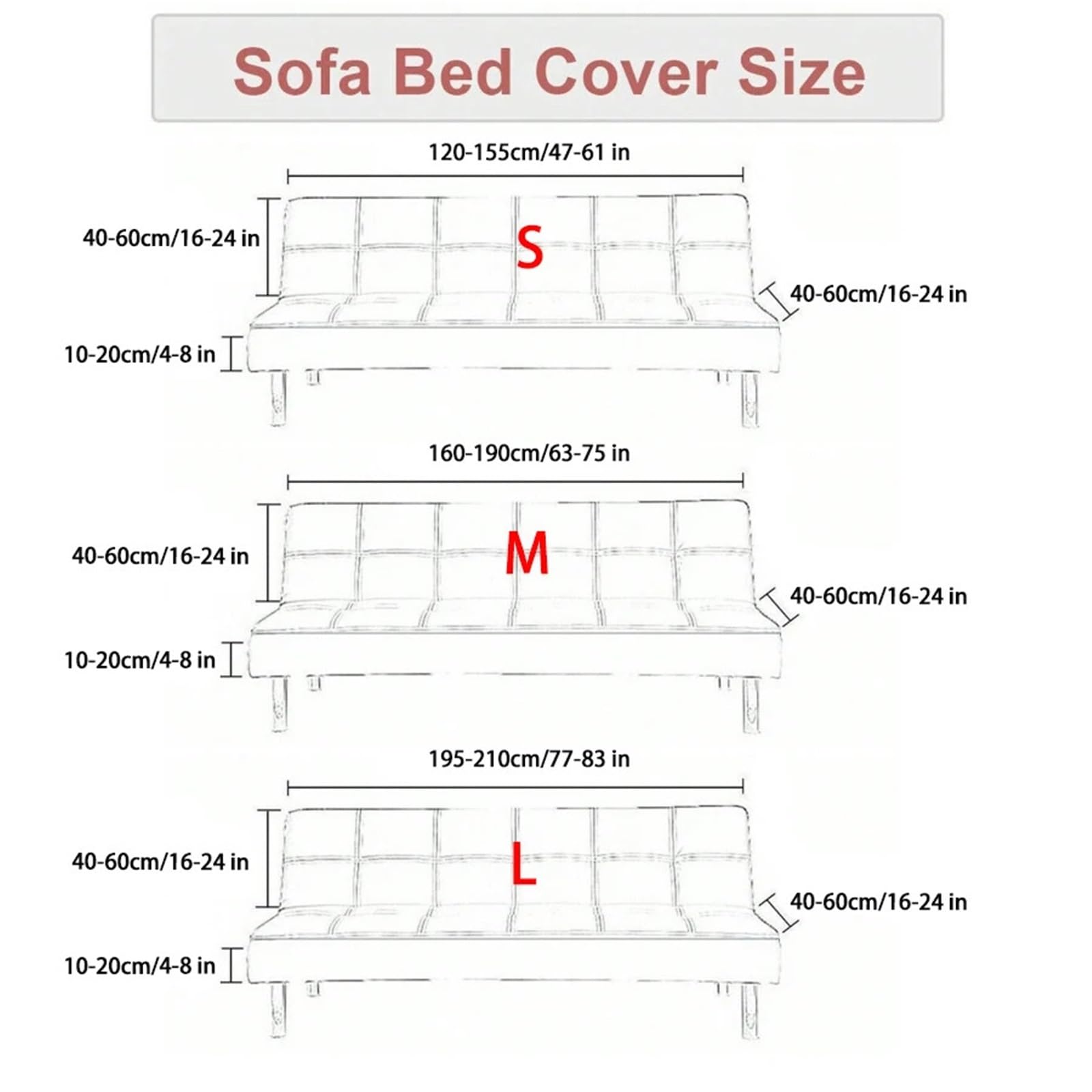 Funda for sofá Cama elástica for futón para Hogar
