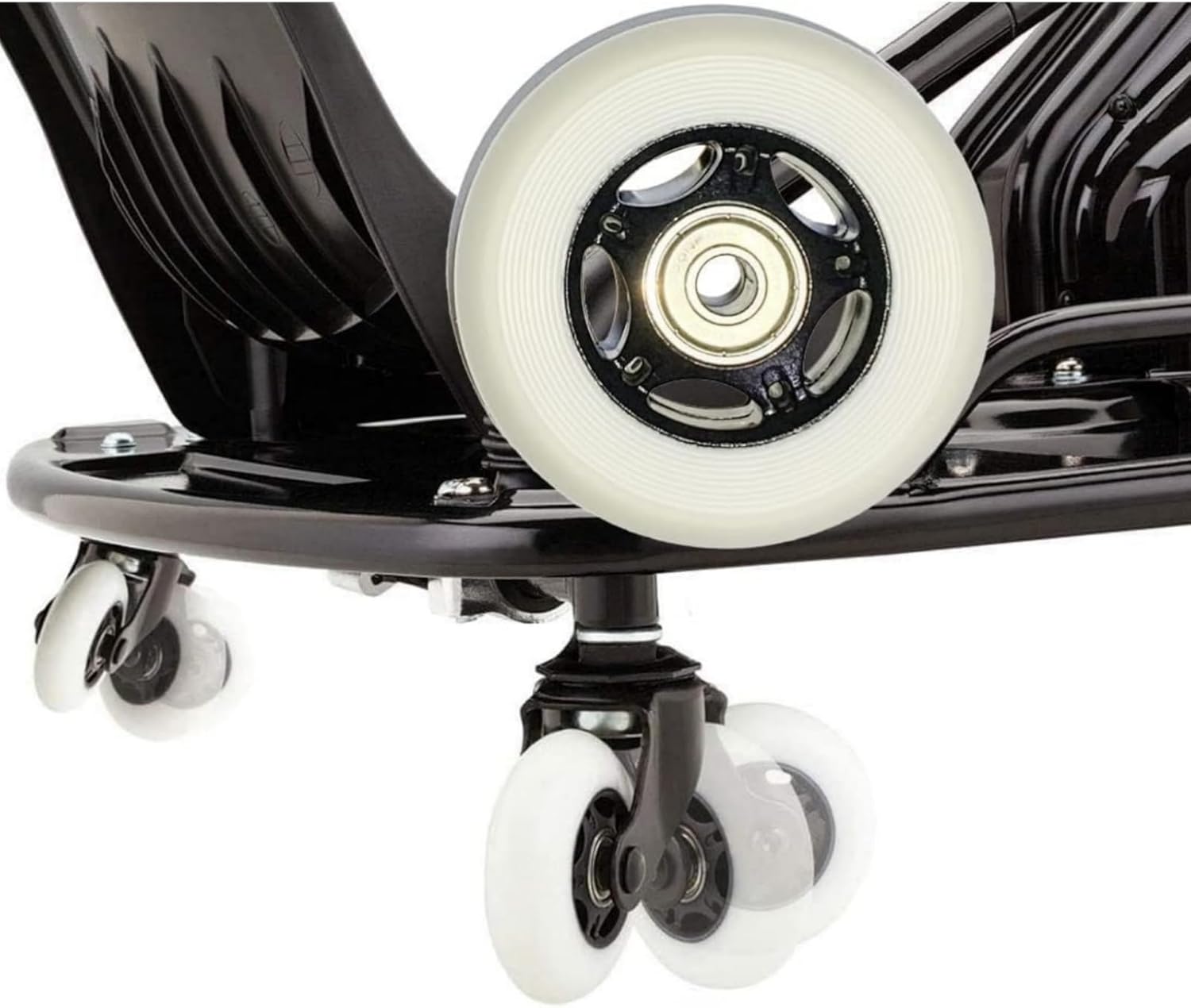 4 pcs Durable and Thick Wheels 76mm x 30mm for Shift [V1+]/Crazy Cart [V7+] and Crazy Cart XL [V3+] - Set of 2 Premium Replacement Wheels，parts W25143401048-Replace reliable parts for Krazy Kart. (4)