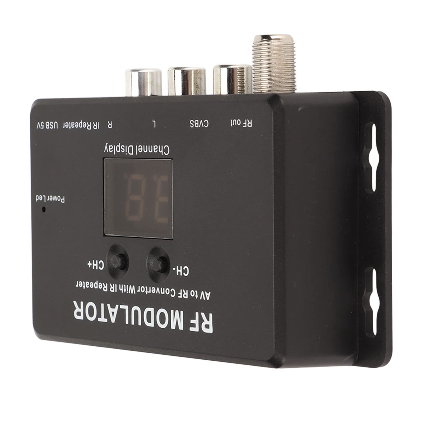 RF Modulator, UHF Modulator TV Link Modulator AV to RF Converter for Global or External Eetups Using NTSC PAL B G, 1, D K, L M N TV Formats