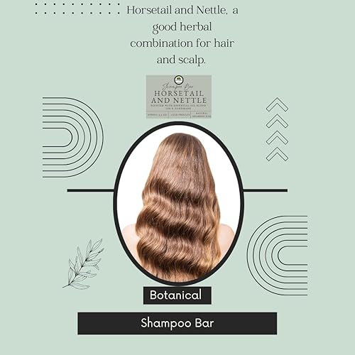 Miniatura 5 de WILD FOREST Barra de champú de ortiga de cola de caballo, hierbas para el cabello rico en minerales, fortalecimiento del cabello y el cuero