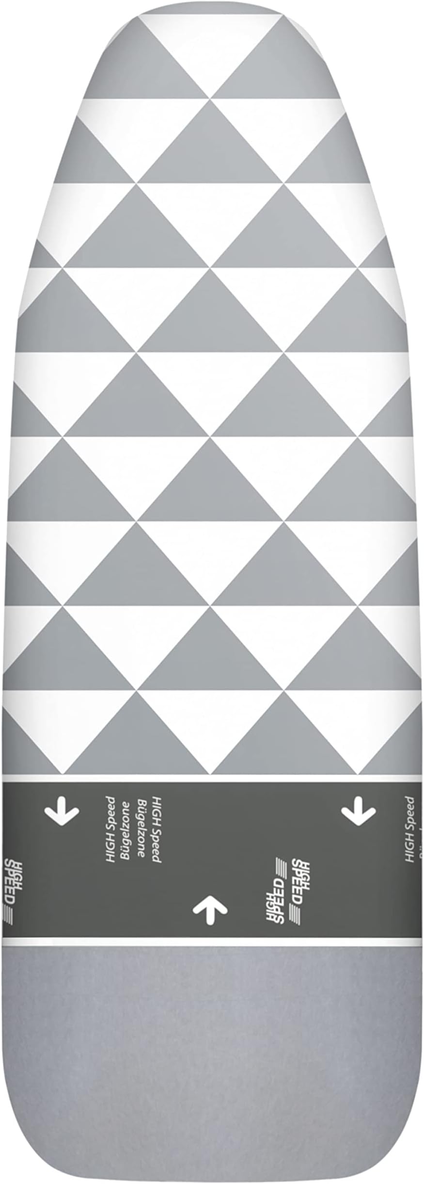 Made in Germany Ironing Board Cover 140 x 40 for Steam Station - Grey Ironing Board Cover with Rubber Pull, Slip Zone, Thermo Reflect Aluminum Coating, Steam Transmissive and Heat Reflecting