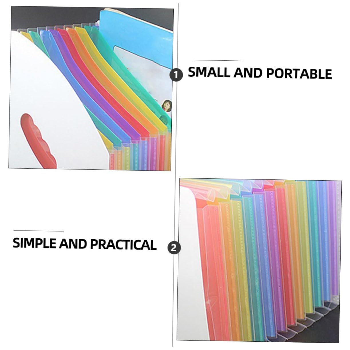 OSALADI 2 Pezzi Organizer Documenti Espandibile Mini Strati Portadocumenti Leggero e Compatto per Ufficio e Scuola per Archiviazione Facile e Ordinata