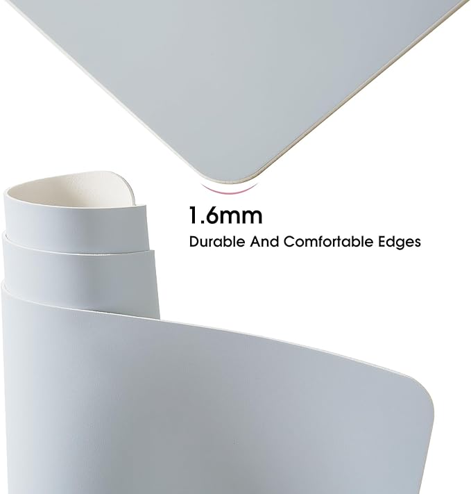 Protector de escritorio de cuero sintético ZTIONHD 90x43 cm antideslizante miniatura 7