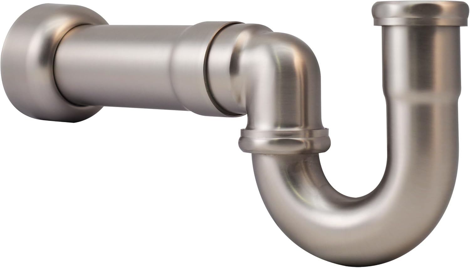 Westbrass D1638L-07 LA-Style Freestanding Lavatory Pedestal Sink Kit with Supply Line Risers, P-Trap, Flanges and Cross Handle Angle Stops, Satin Nickel