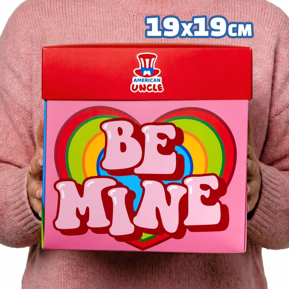 American Uncle Explosion box - Idea Regalo san valentino per lui o per lei, fidanzato o fidanzata, regalo anniversario - box snack internazionali da 15 prodotti