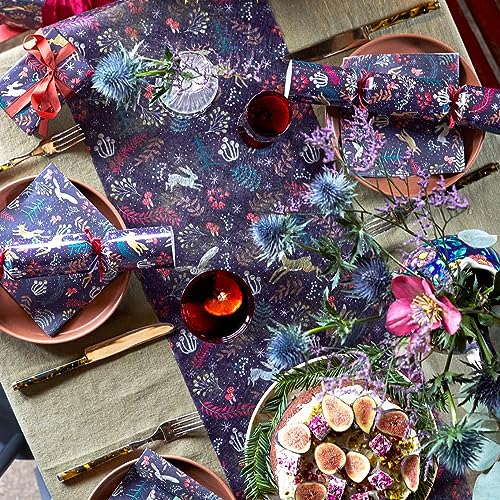 Talking Tables Beautiful Winter Wonderland Themed Reusable Table Runner for Christmas-Autumnal Décor Party Decorations Fabric 2m x 30cm - Image 2