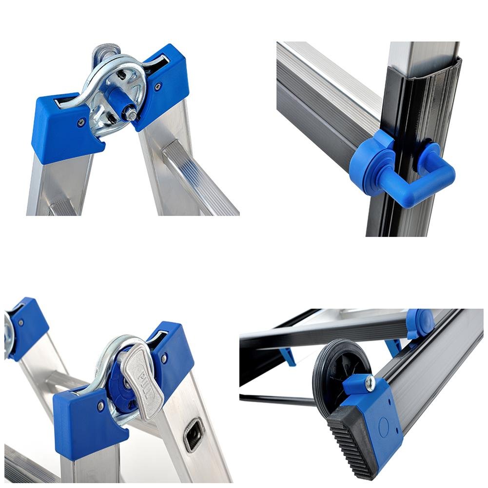 GIERRE AL065 Escalera multifunción telescópica de aluminio PEPPina Pro (4x4)