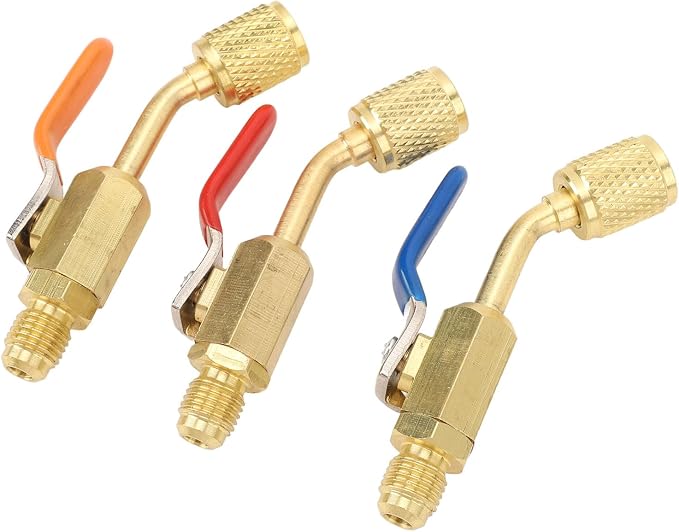 Válvula de bola compacta de latón para aire acondicionado miniatura 4