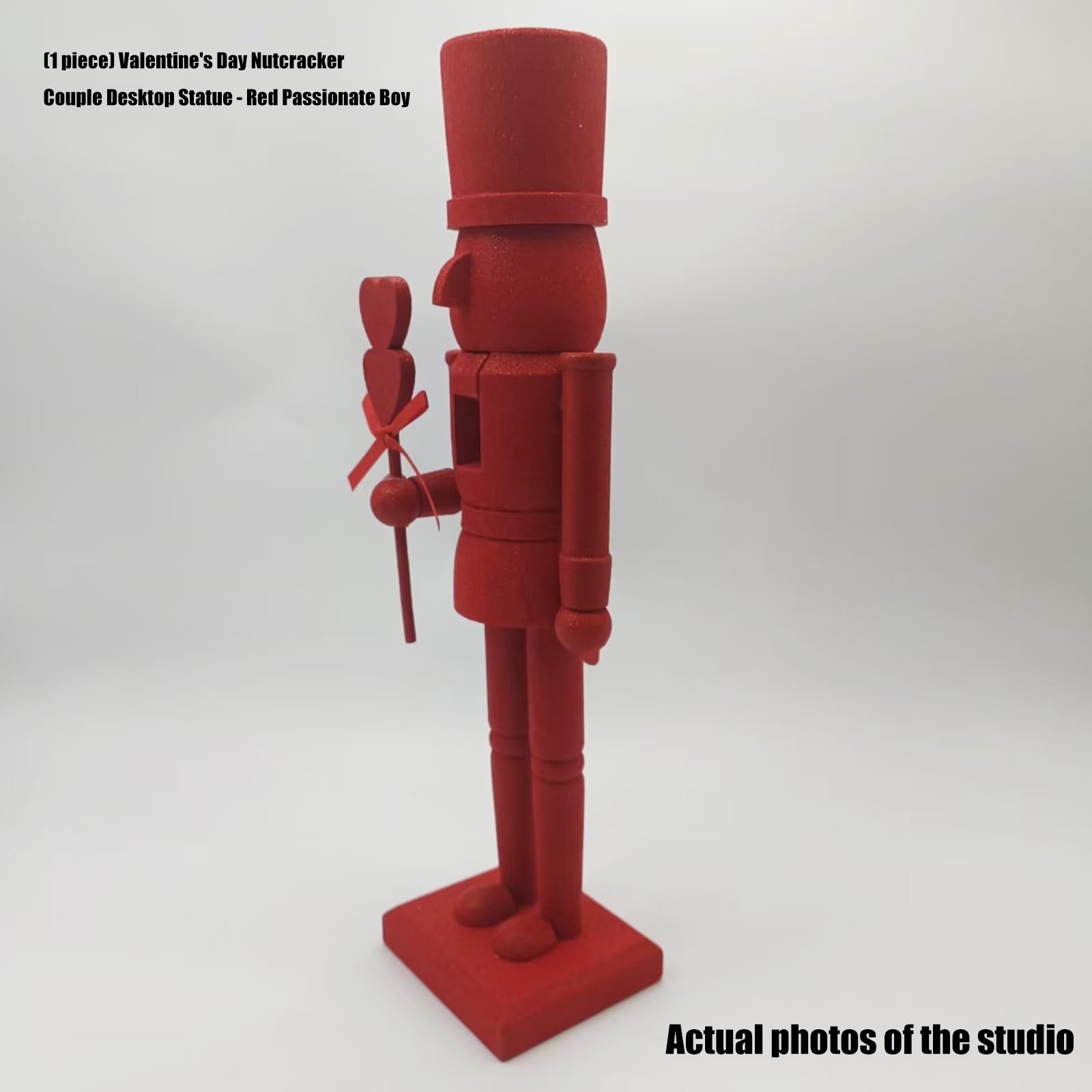 Figura de cascanueces de madera brillante para decoración del hogar, festividades, adorno para regalos románticos de celebración