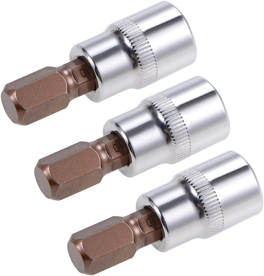 Uxcell 4pcs 3/8" Drive X T30 Torx Bit Socket, S2 Steel Bits CR-V Sockets 48mm Length Use With Ratchet Wrench, Slide Bar, Extension Rod - View #2