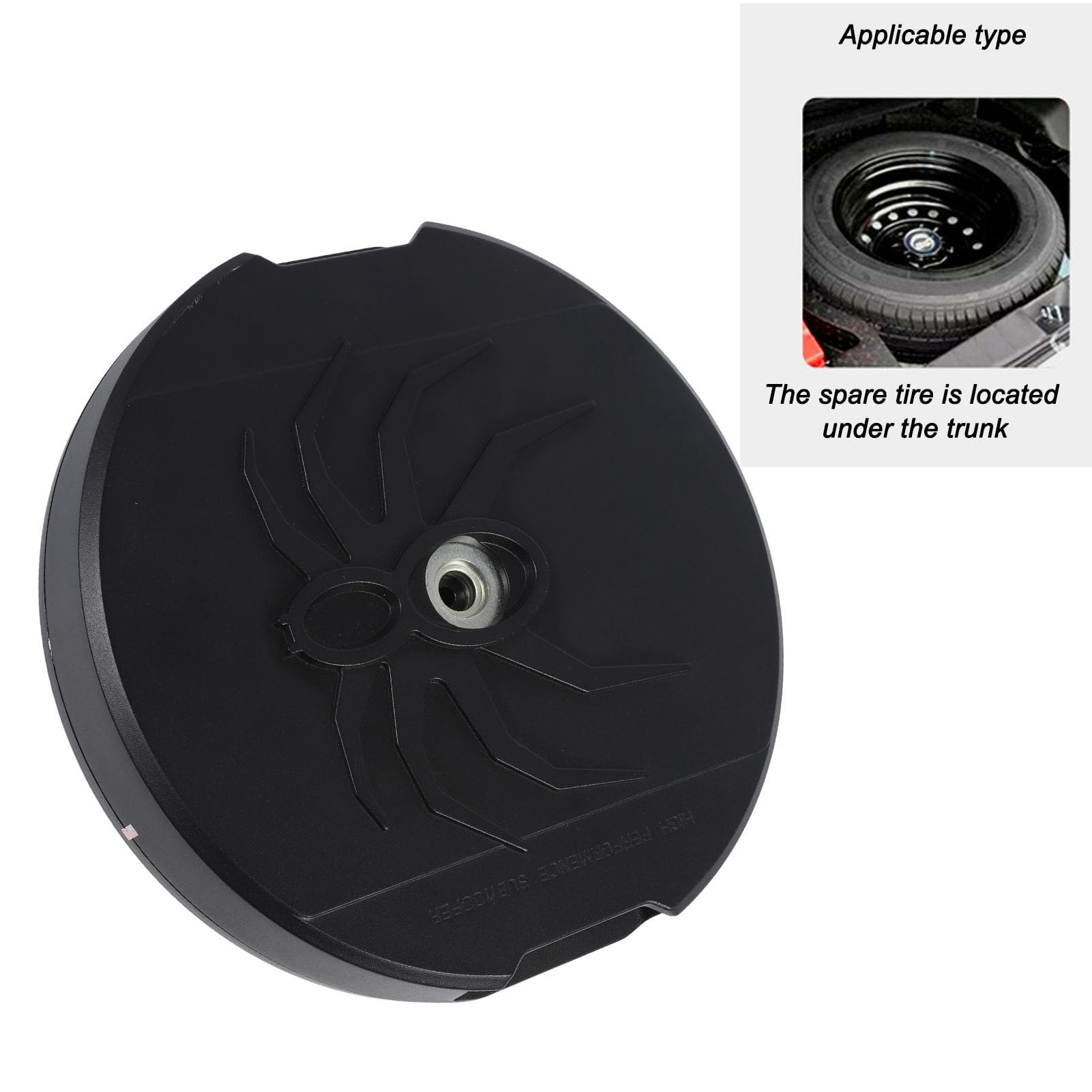 800 W Moc Szczytowa 12-calowy Aktywny Subwoofer z Kołem Zapasowym 4-omowy Przewodowy Pilot Zdalnego Sterowania do Pojazdu