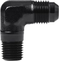 Vista 59 de EVIL ENERGY 4AN macho Flare a 1/8 "NPT adaptador de montaje de tubería de aluminio recto negro