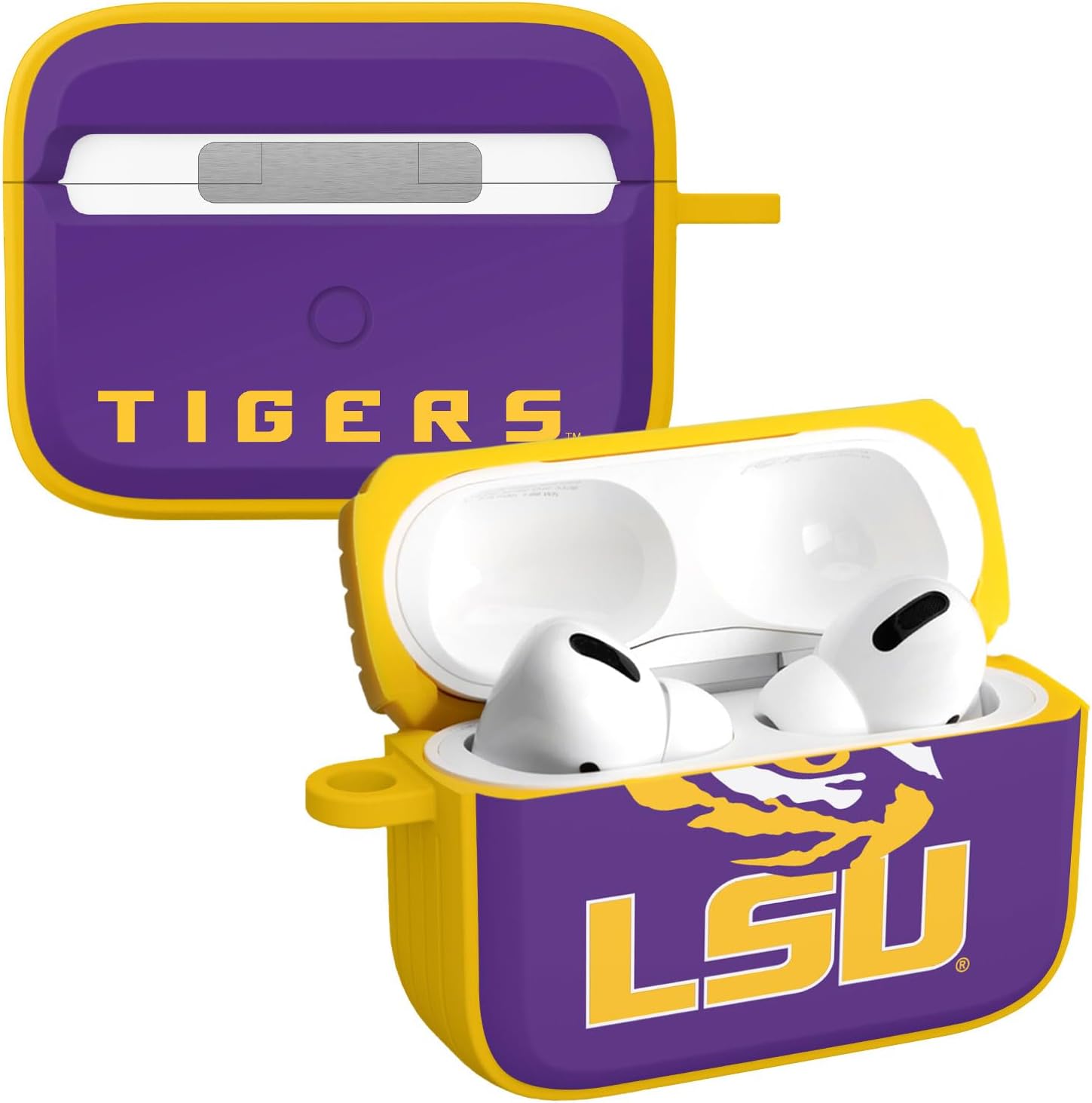 Affinity Bands LSU Tigers HDX Case Cover Compatible with Apple AirPods Gen 3 (Classic)