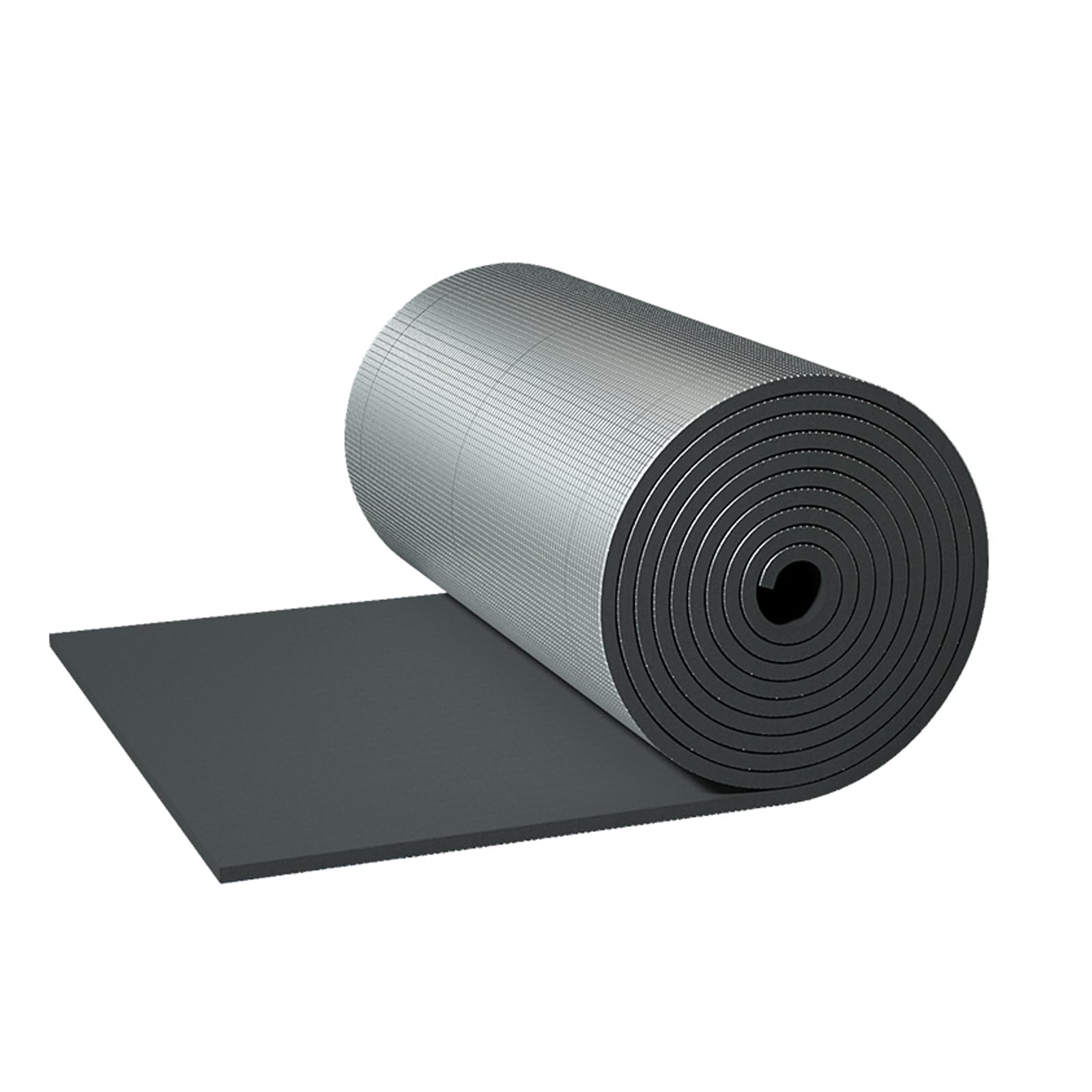 Aluminium Foil Membrane Vapour Barrier & Waterproof Thermal Insulation - Safe & Durable Insulation Cotton, Cuttable, Roofs, Floors, Lofts (1x2m/3.3x6.6ft, 10mm Thick)