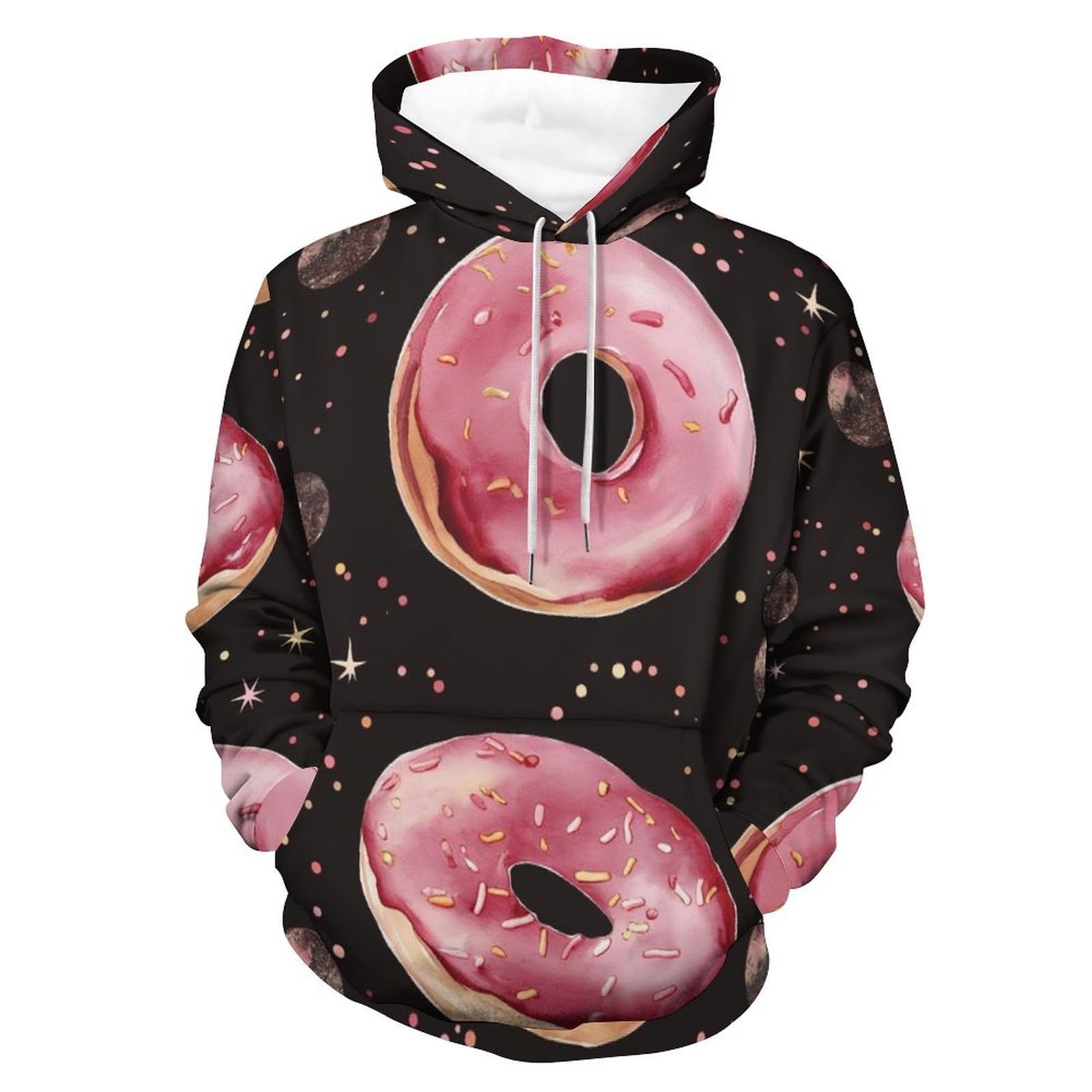 Sweatshirt Pullover Beignet Étoile Planète pour Homme et Femme S - 8