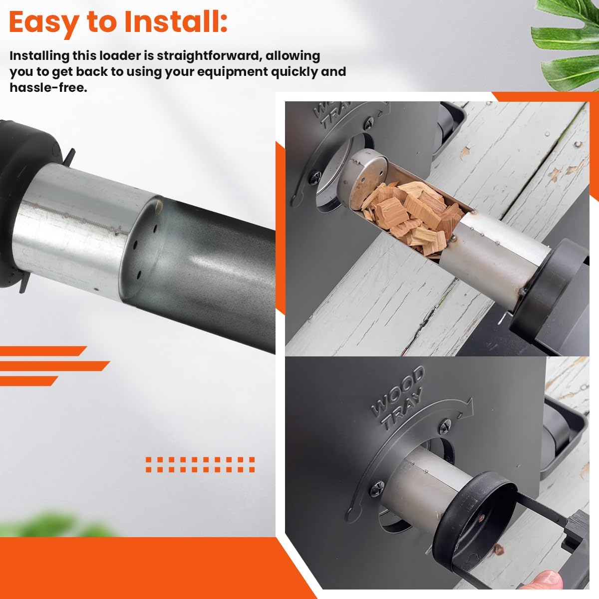 For Masterbuilt Wood Chip Loader Replacement for 9007160005-2" Diameter Version Small - Fits For 20071117, MB2007 Series & More