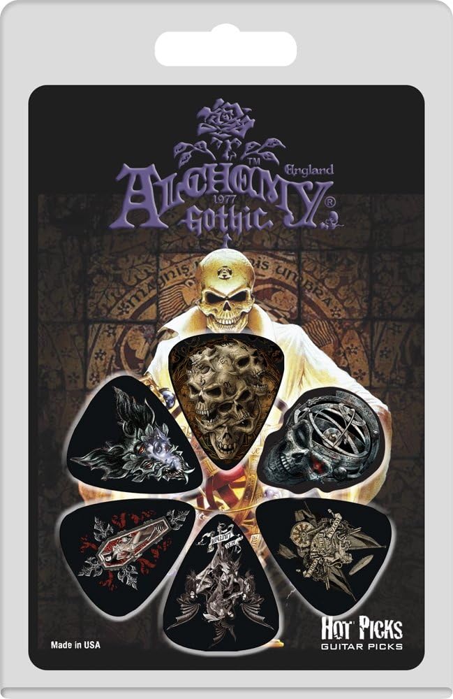 Alchemy Gothic Collectible Static Picture Guitar Picks Set #2 6 Pack