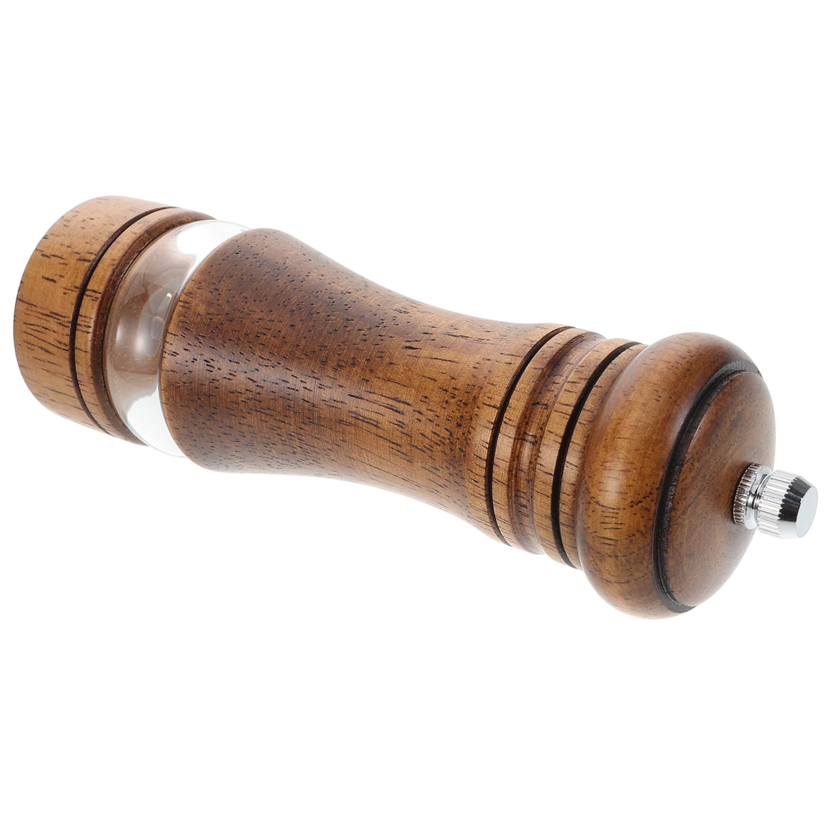 PRETYZOOM Manual Pepper Grinder and Salt Shaker Vintage Style Seasoning Bottle with Capacity Visible Spice Window Versatile Kitchen Tool for